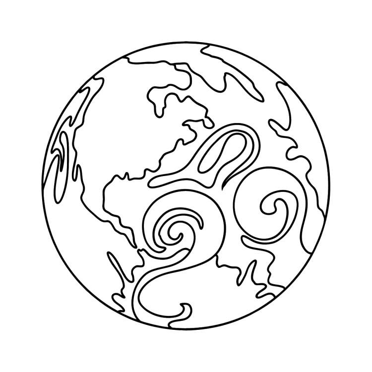 День земли раскраска