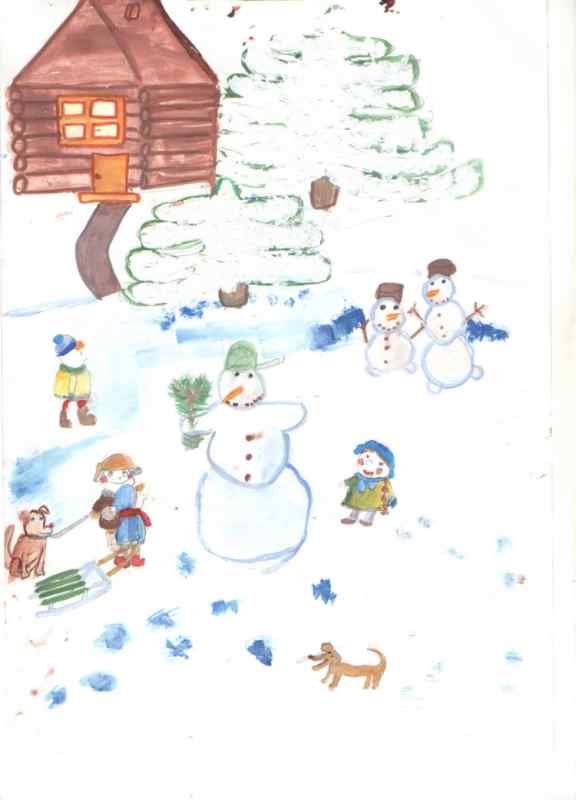 Зимние забавы для дошкольников