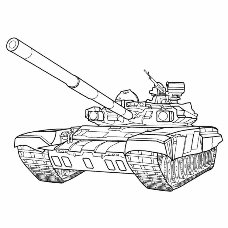 Раскраска танка т80 т90