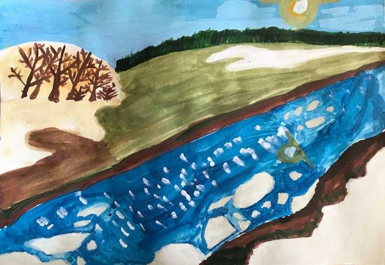 Родные просторы рисунок