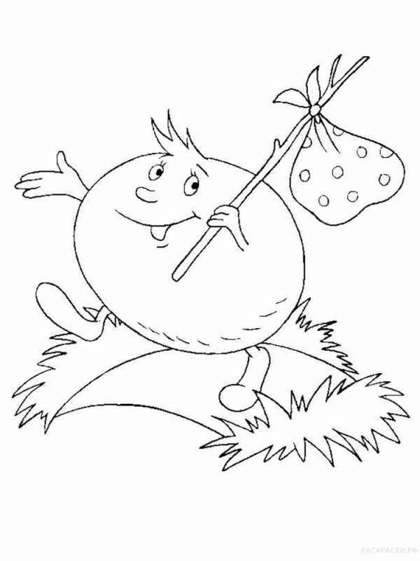 Капелька раскраска для детей