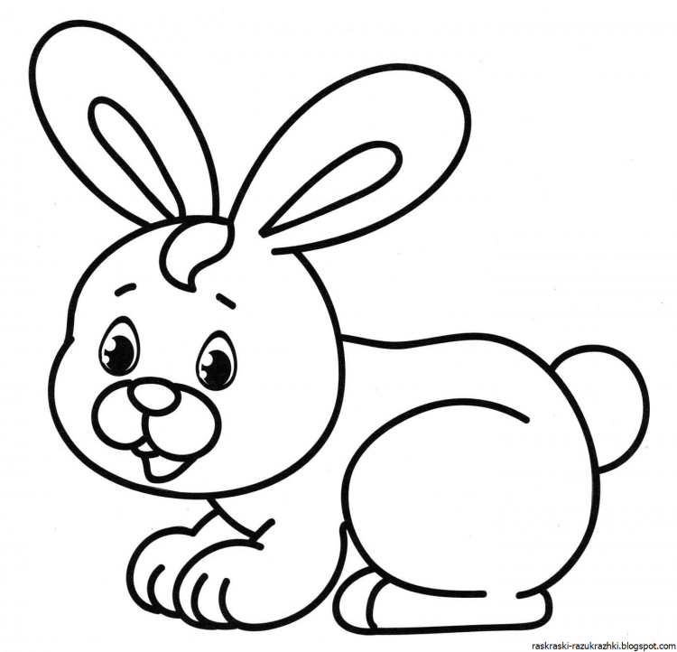 Раскраски для девочек зайчики