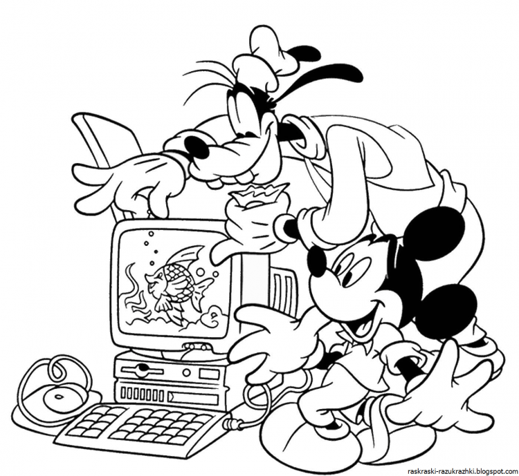 Компьютерный вирус раскраска