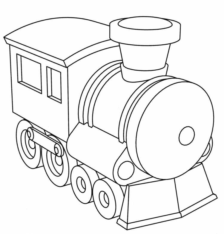Паровозик Томас раскраска