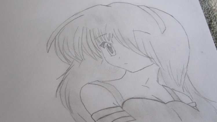 Лицо плачущего ребенка рисунок аниме