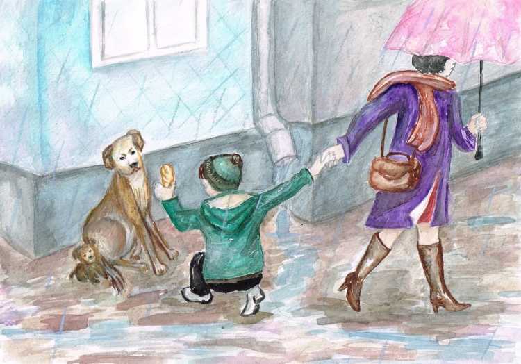 Бездомные животные рисунки