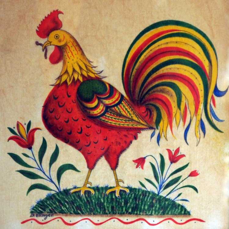 Петух эскиз