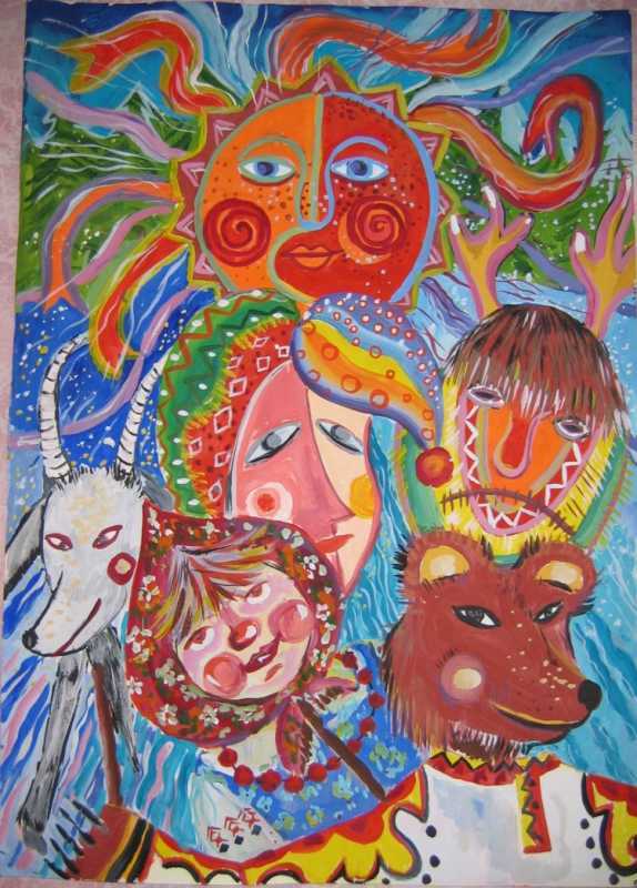 Масленица декоративная композиция