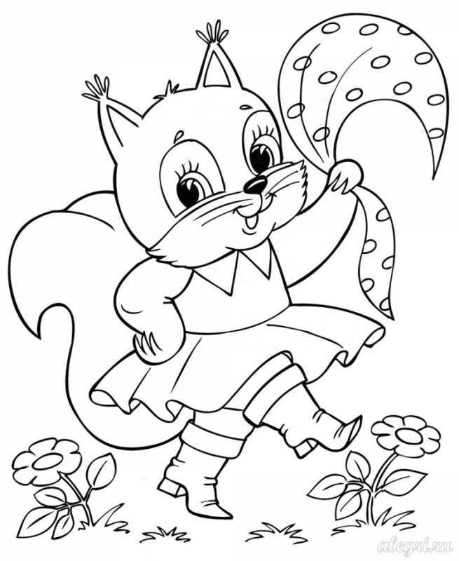 Звери раскраска для детей