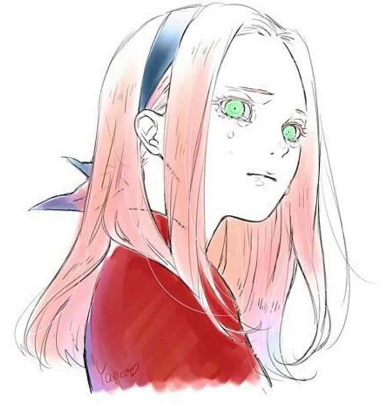 Сакура Харуно плачет