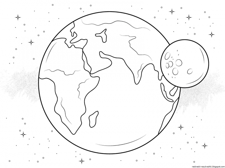 Планета земля раскраска