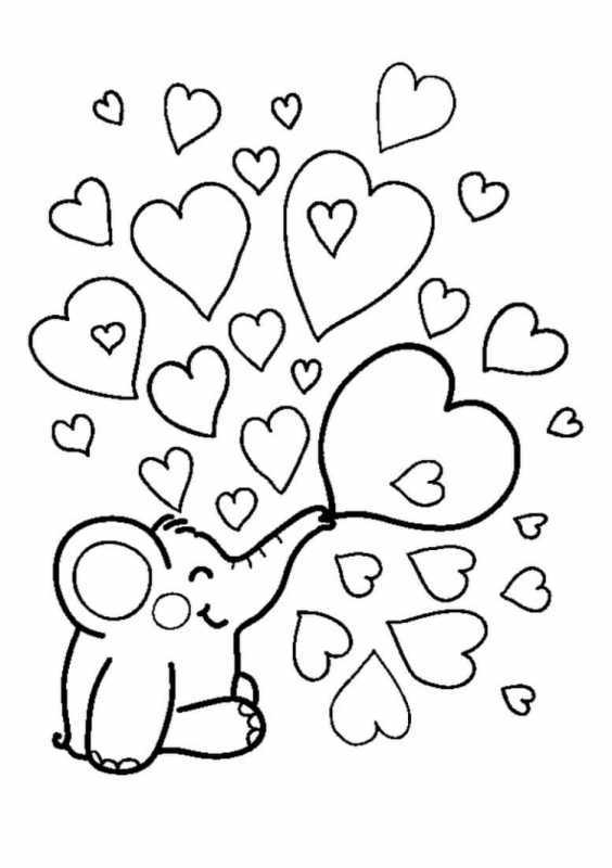 Раскраска по номерам сердечко