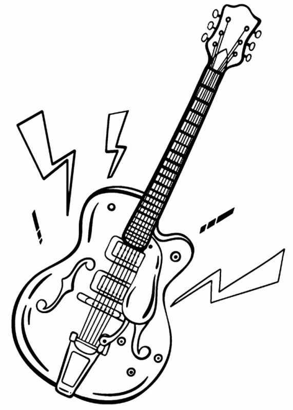 Музыкальные инструменты цветные