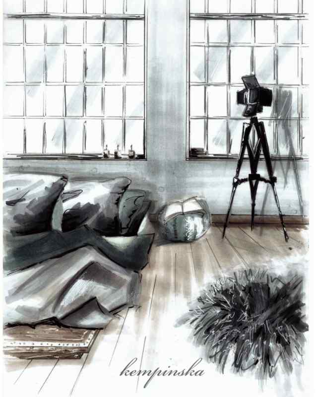 Скетч в стиле лофт