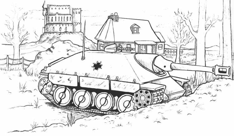 Раскраска танк ворлд оф танк