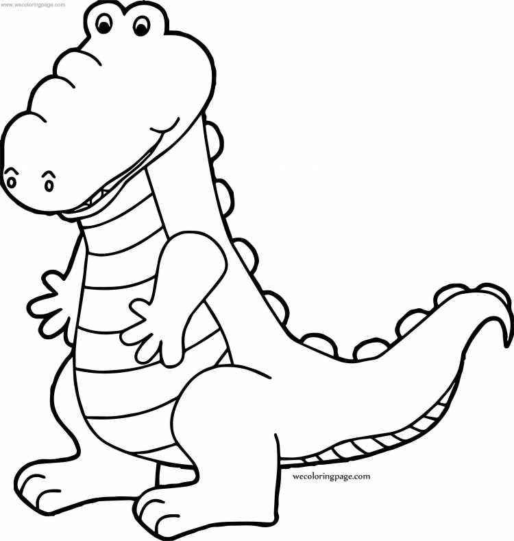 Крокодил Свомпи раскраска