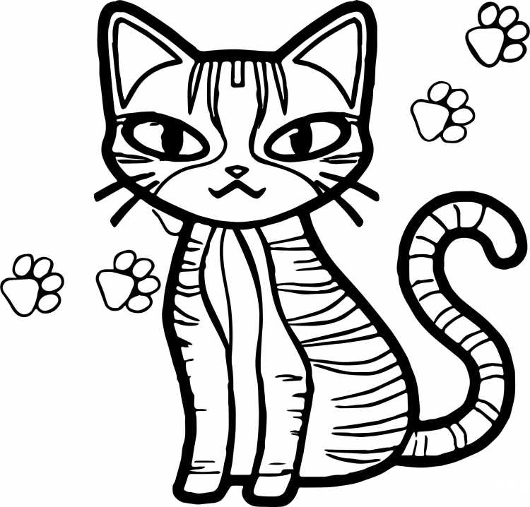 Котенок Гав раскраска