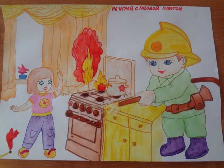 Рисунок на тему огонь