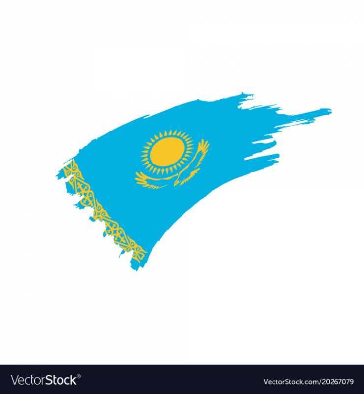 Флаг Казахстана вектор