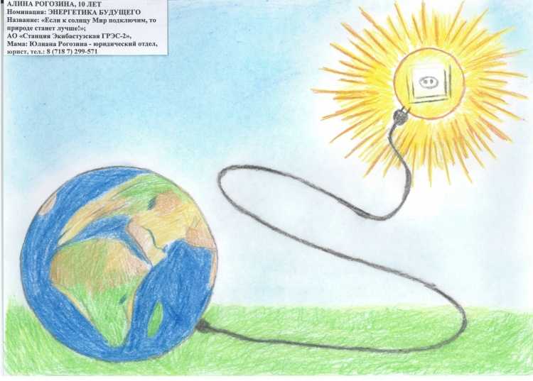 Рисунки на конкурс энергия будущего