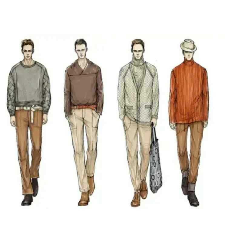 Наброски мужской одежды