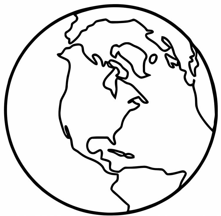 Планета земля раскраска для детей