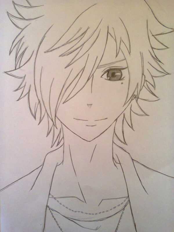 Аниме раскраски парни