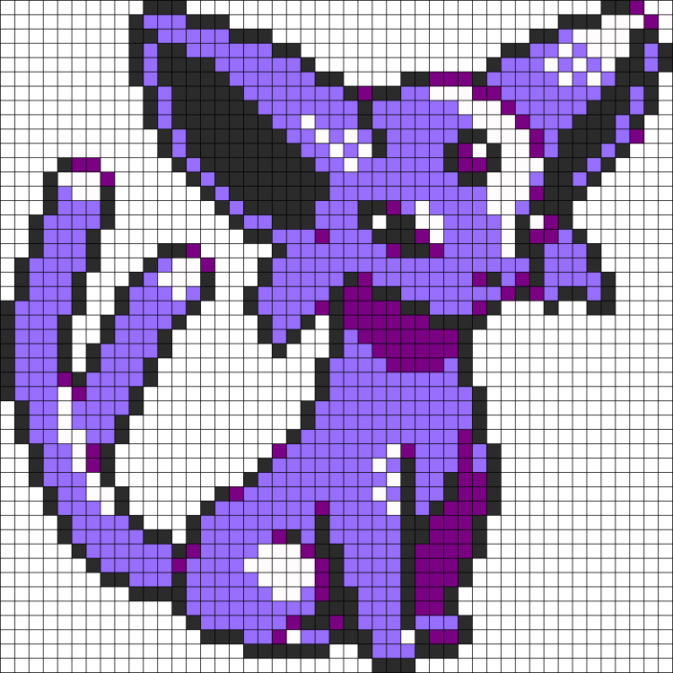 Рисунки по клеточкам покемоны