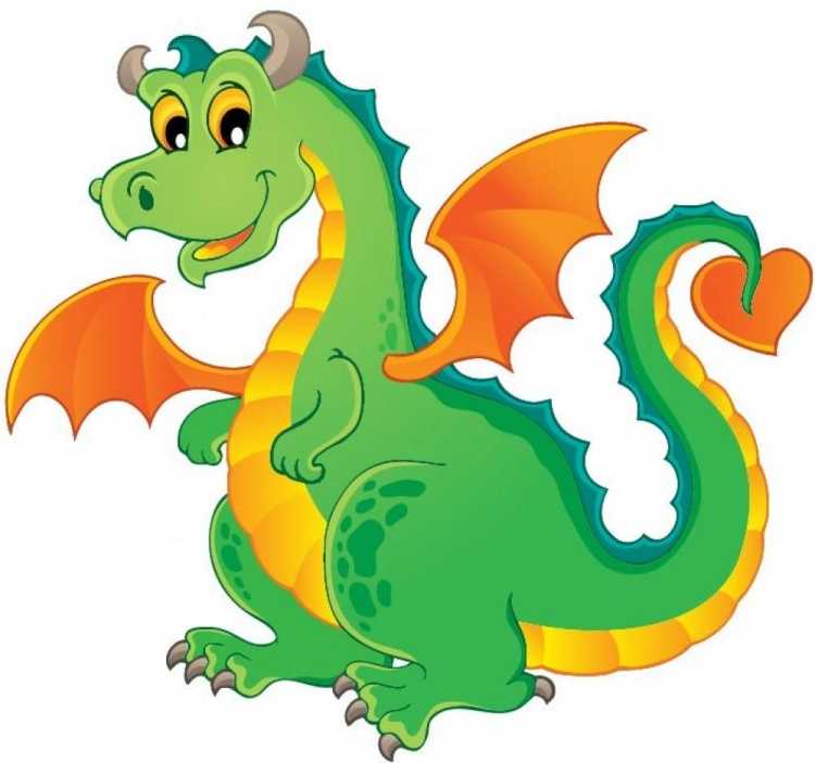 Рисунок дракоши для детей