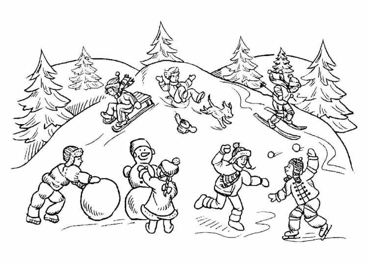 Рисунок на тему зима