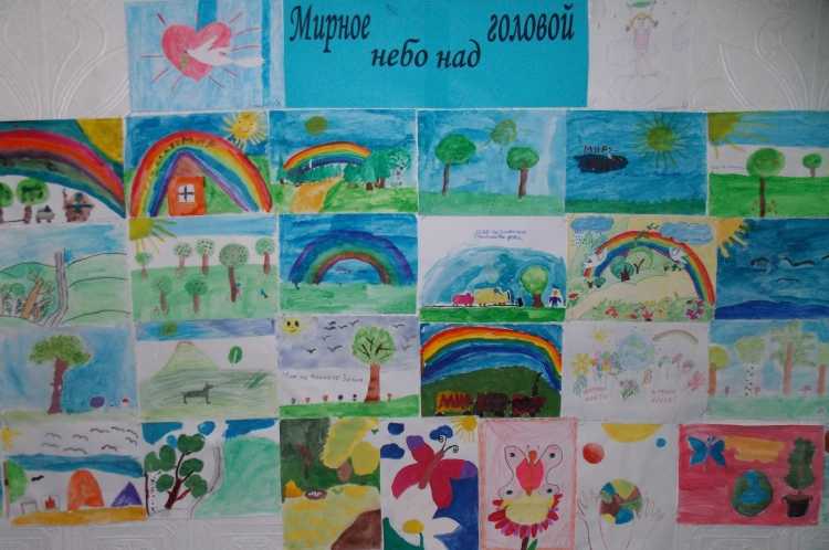 Мы за мирное небо рисунки