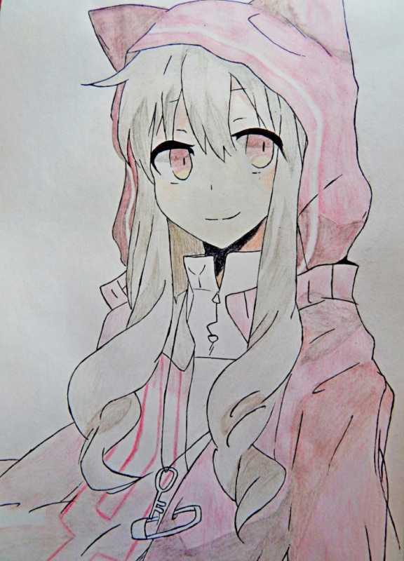 Аниме девочки с ушками для срисовки