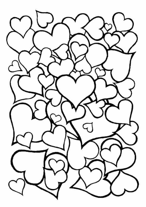 Раскраска средняя группа сердечко для мамы