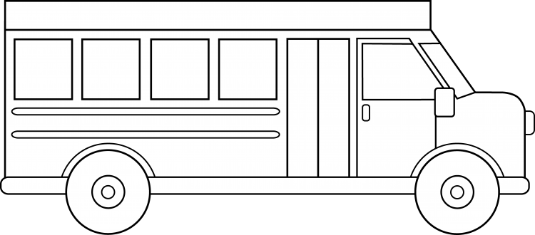 Автобус раскраска для детей