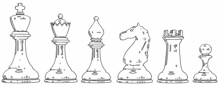 Шахматные фигуры вектор для резки