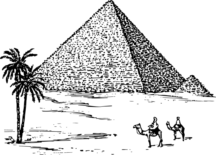 Фараон Тутанхамон цветными карандашами