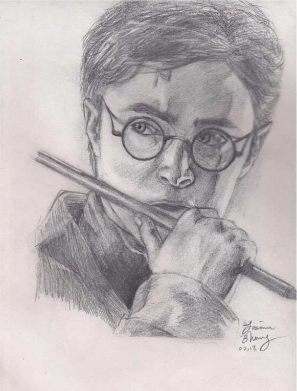 Дэниел Рэдклифф Гарри Поттер рисунки