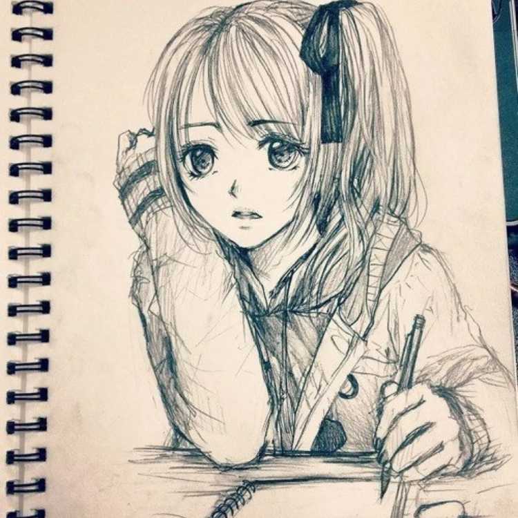 Аниме карандашом