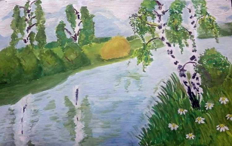 Рисуем майскую природу