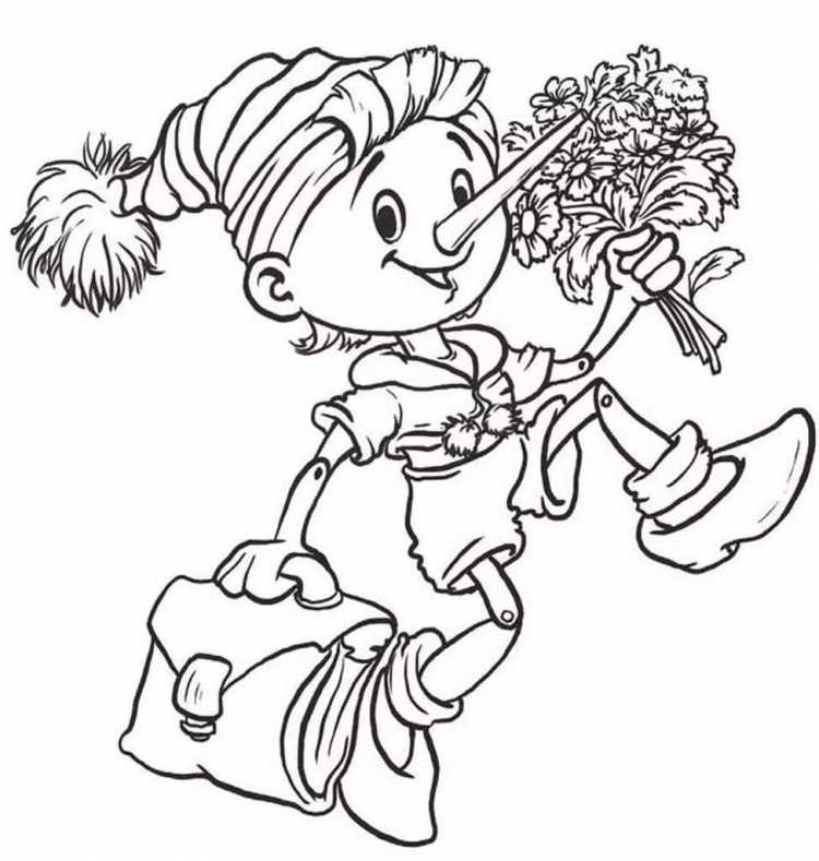 Буратино рисунок 2 класс