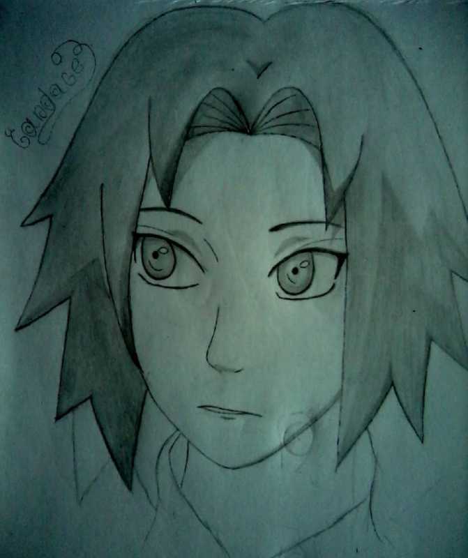 Сакура рисунок карандашом Наруто