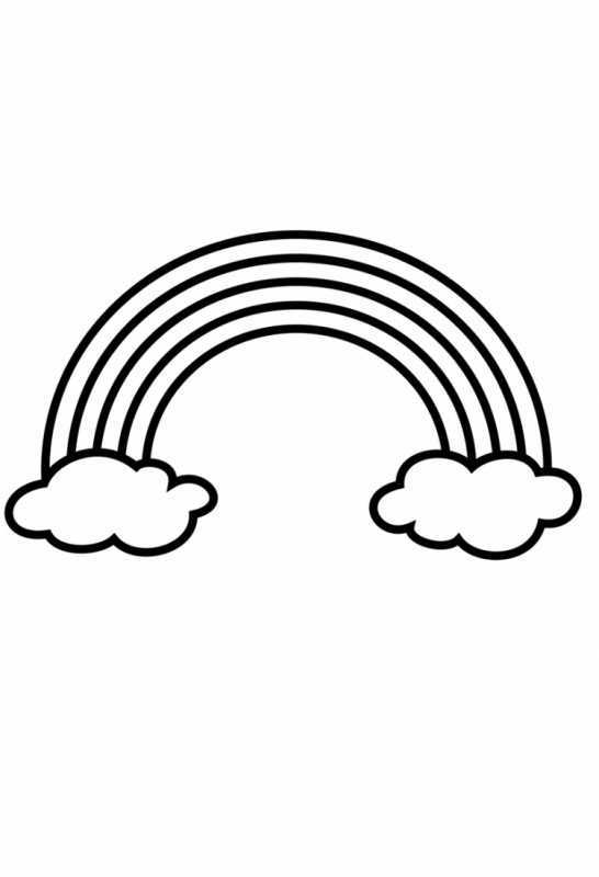 Раскраска природа Радуга