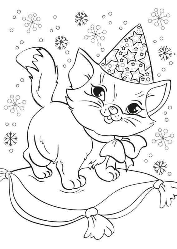 Котенок. Раскраска