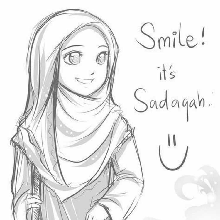 Мусульманка карандашом