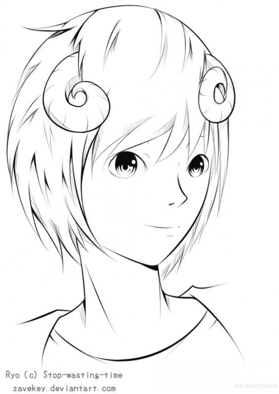 Аниме лицо девушки