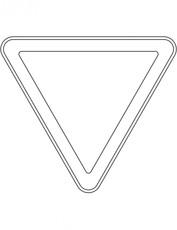 Знак дети раскраска