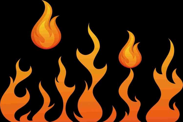 Огонь рисунок