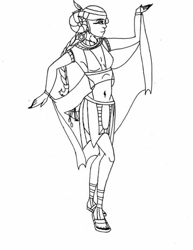 Египтянин раскраска