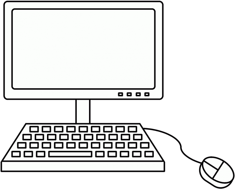 Раскраска компьютер