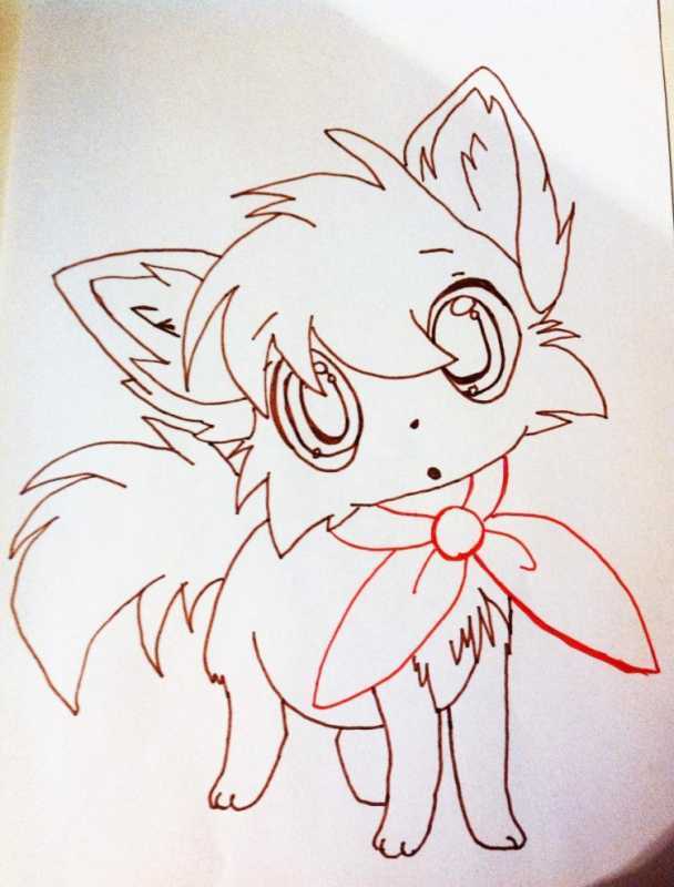 Для срисовывания аниме Лисёнок